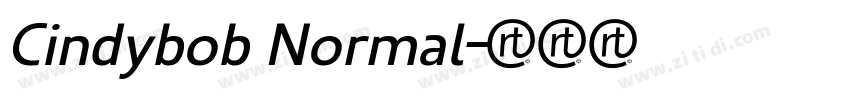 Cindybob Normal字体转换